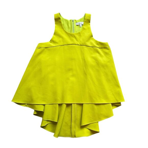 Milly lime green sleeveless high-low tank top size P - Picture 11 of 11
